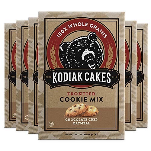 Kodiak Cakes Chocolate Chip Oatmeal Cookie Mix, 18Ounce Boxes (Pack of