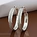 SUNGULF Sterling Silver Glitter-Patterned Hoop Earring Jewelry for Women
