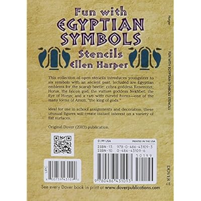 buy fun with egyptian symbols stencils dover stencils paperback december 10 2003 online in indonesia 0486431096