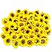 AITISOR Artificial Silk Sunflower Heads, 50 Pcs Fake Sunflower 2.8