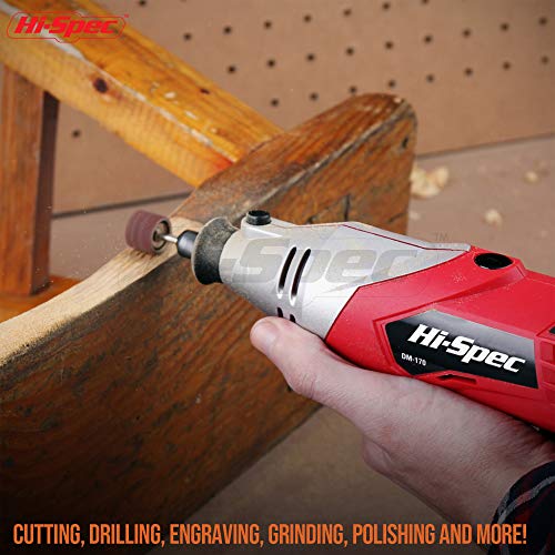 HiSpec 121pc 160W Corded Rotary Power Tool Kit Set. Crafts & DIY