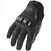 Street Bike Full Finger Motorcycle Gloves 09 (Med, black/silver)