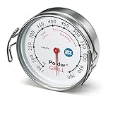 Polder Grill Surface Thermometer Silver