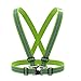 EvoLike Reflective Vest Straps New Premium Design + 1 Pair of High Visible Bands for Arm/Wrist/Ankle | Safety Gear for Running, Walking, Jogging, Cycling, Workers, Motorcycle