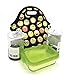 Wanty New Fashion Neoprene Insulated Waterproof Lunch Tote Bag Lunch Box Travel School Lunch Bags Grocery Bags Picnic Bags with Zipper and Handle Strap, Keeps Food Hot and Cold (Emoji)