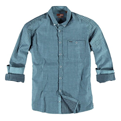 emilio adani Herren Hemd langarm, 22940, Türkis