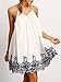 ROMWE Women's Summer Sundress Printed Casual Mini Beach Floral Tunic Dress