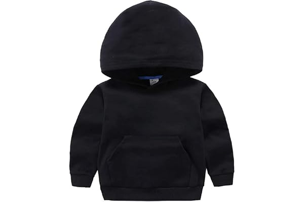 ZJXC Baby Toddler Kid Boy Girl Solid Casual Pocket Hoodie Sweatshirt Pullover