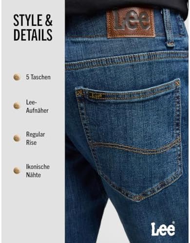 Herren Straight Fit Xm Extreme Motion Jeans, Maddox, 40W / 30L EU
