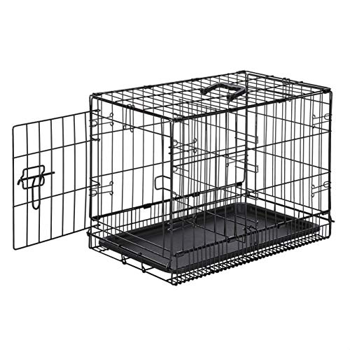 Amazon Basics SingleDoor & DoubleDoor Folding Metal Dog or Pet Crate