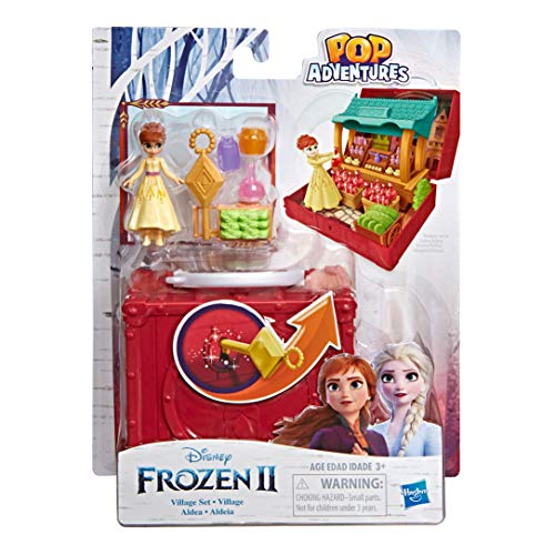 Disney Die Eiskönigin 2 Pop-Up Abenteuer Dorfset Spielset mit Griff, inklusive Anna Puppe zum Disney Film Die Eiskönigin… – Bild 3