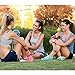 5 Pieces Large Hair Ties Bands Rope Seamless Cotton Stretch Ponytail Holders Headband for Thick Heavy Long and Curly Hair (Multicolor)