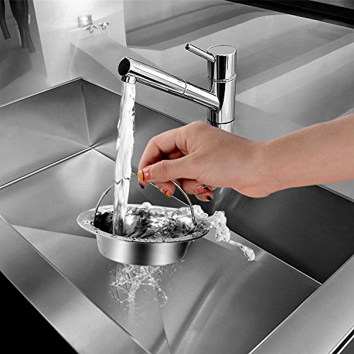 image for Kitchen Sink Strainer, Fu Store 2 Pieces Stainless Steel Sink Drains S