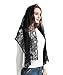 Leimandy Wedding Lace Veil Catholic Mantilla Head Covering Lace Headwrap S06L (black veil)