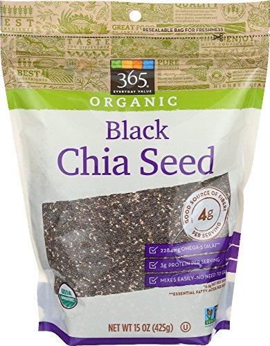 365 Everyday Value, Organic Black Chia Seed, 15 oz