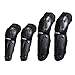 Tera P09 Adults Fashion 4Pcs Kit of Elbow Knee Shin Armor Protect Guard Pads Accessories Flexible Breathe Freely for Motorcycle Motocross Racing