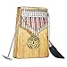 ammoon Kalimba 17 key Thumb Piano Solid Wood Finger Piano with Carry Bag Tuning Hammer AKP-17L