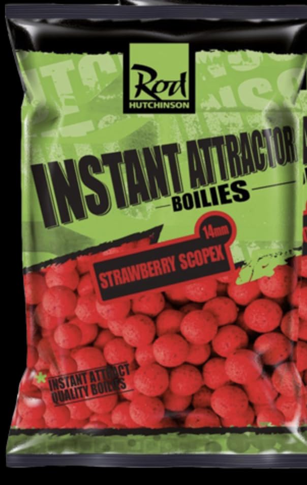 Rod Hutchinson Instant Attractor Strawberry Scopex 14mm 1kg Fishing Bait