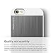 iPhone 6S Case, elago® [Outift Matrix][White/Dark Grey] - [Premium Hybrid Construction][Brushed Aluminum][Spark Design Award] - for iPhone 6/6S
