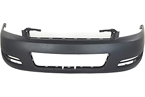 Garage-Pro Front Bumper Cover For 2006-2013 Chevrolet Impala, Fits 2014-2016 Chevrolet Impala Limited, Primed, LS Model, Without Fog Light Holes