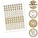 Big Dot of Happiness We Still Do - 50th Wedding Anniversary - Party Round Candy Sticker Favors - Labels Fit Chocolate Candy (1 Sheet of 108)