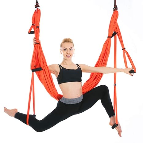 Amazon.com: Oufiyap Yoga Hammock Silk Aerial Yoga Swing ...