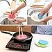 Dishwashing Brush Silicone Sponge Dish Brush Cleaner Shinefuture Multipurpose Antibacterial Silicone Dishwashing Scrub Scrubber Sponge Heat-resistant Mat Gloves Drink Coatsers Set of 3