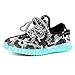 Green Hope-Rise Field LED Flashing Sneakers Light Up Sport Shoes for Boys Girls DQ588