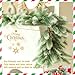 PARTY JOY Christmas Garland Greenery Holiday Garland Outdoor Winter Decor (White Snow Garland)