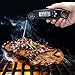 Rophie Digital Instant Read Food Thermometer Cooking Thermometer Meat Thermometer Kitchen Thermometer with Backlit LCD /Folding Probe for Easter, BBQ, Oven, Grill，Kitchen Candy, Meat Cooking (Black)