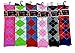 6 Pairs Women's Fancy Design Multi Colorful Patterned Knee High Socks