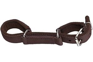 JTI Tough 1 Miniature Mini Horse Brown Fleece Lined Adjustable Flat Nylon Training Hobbles