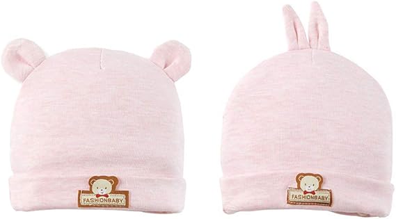 Amazon Co Jp Fynnsure 赤ちゃん 帽子 ベビー 帽子 かわいい耳 新生児 帽子 100 オーガニックコットン ベビー ハット 0 6ヶ月 2点セット 柔らかい 男女兼用 防寒帽子 出産祝い ギフト秋 冬 服 ファッション小物