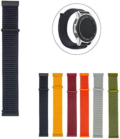 OUBAO Smart Watch Band Wrist Strap Wristband Bracelet Replacement Nylon Weave 22mm for Samsung Galaxy Watch 46mm/Gear S3/ Gear2 R380/ Gear2 Neo R381/ Live R382