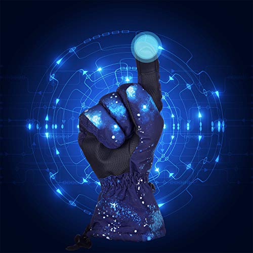 image for SATINIOR Ski Gloves Snowboard Gloves Winter Touchscreen Gloves Warm Wa