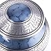 GSM Brands Cremation Urn Holds Adult Human Ashes - Large Handcrafted Funeral Memorial with Striking Blue Design (Aluminum - 10 Inch Height x 8 Inch Width)