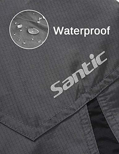 HAMSWAN Men's Loose-Fit Padded Breathable Bike Shorts for Cyclin, L