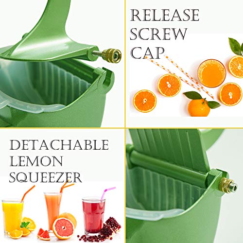 Manual Fruit Juicer With Detachable Liner Hand Press Teflon Fruit