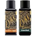 Diamine Fountain Pen Ink 30ml Ancient Copper & Green Black - 2 Pack