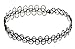 4 Pieces Henna Tattoo Set | 2 Necklaces + 2 Bracelets | Black Choker Set | Tatto Henna Jewelry Neckless and Bracelet Set of 4 Pieces | Black Vintage Gothic Stretch (Elastic) Choker Collar Necklace + Bracelet | 80´s 90´s + Free Shipping + 30 Day No Risk Satisfaction Guarantee