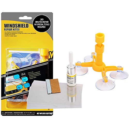ARISD New Windshield Repair Kit – Car Glass Scratch Repair Kits Window Repair Tools for Chips, Cracks, Bulll's-Eyes and Stars