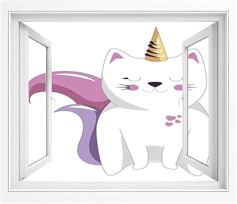 Amazon ユニコーン猫 絵画風 壁紙ポスター 風景 景色 150x1 Cm かわいい顔の表情の女の子の子供の装飾的な架空の角のあるキャラクター 窓の景色 目の保養 癒し 気分転換 ライトピンクオレンジライラック ウォールステッカー オンライン通販 Amazon ユニコーン猫 絵画風 壁紙ポスター 風景 景色 150x1 Cm かわいい顔の表情の女の子の子供の装飾的な架空の角のあるキャラクター 窓の景色 目の保養 癒し 気分転換 ライトピンクオレンジライラック ウォールステッカー オンライン通販