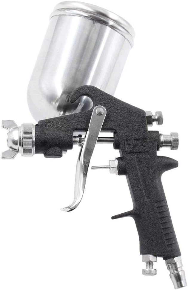 Pneumatic spray gun with cup paint spray tool with high volume and high
