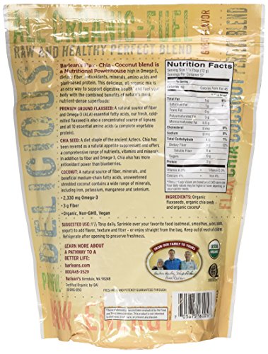 Barlean's Flax Chia Coconut Blend 24 oz - Image 3
