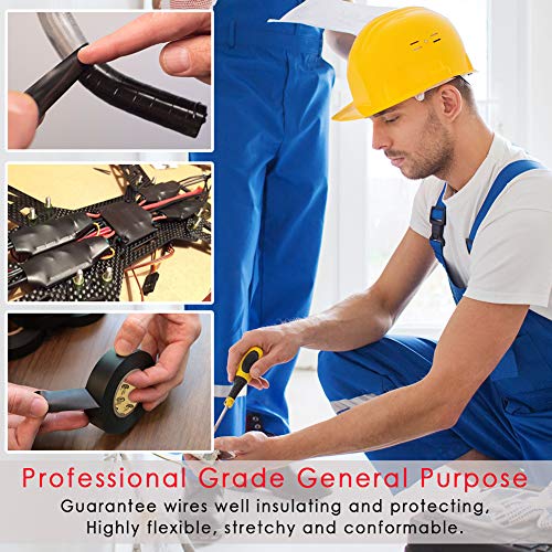 image for LYLTECH White Electrical Tape by ERUW, Pass UL/CSA Certification. Wate