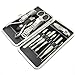 GCIYAEN Steel Nail Clipper Set Personal Manicure & Pedicure Set, Travel & Grooming Kit, B