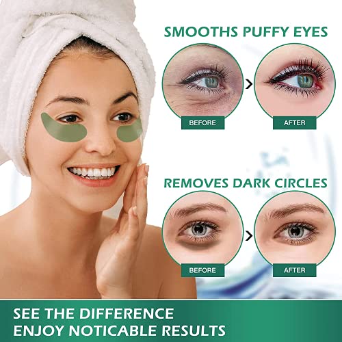 VANELC Eye Mask,Under Eye Patches with Collagen Seaweed,Eye Gel
