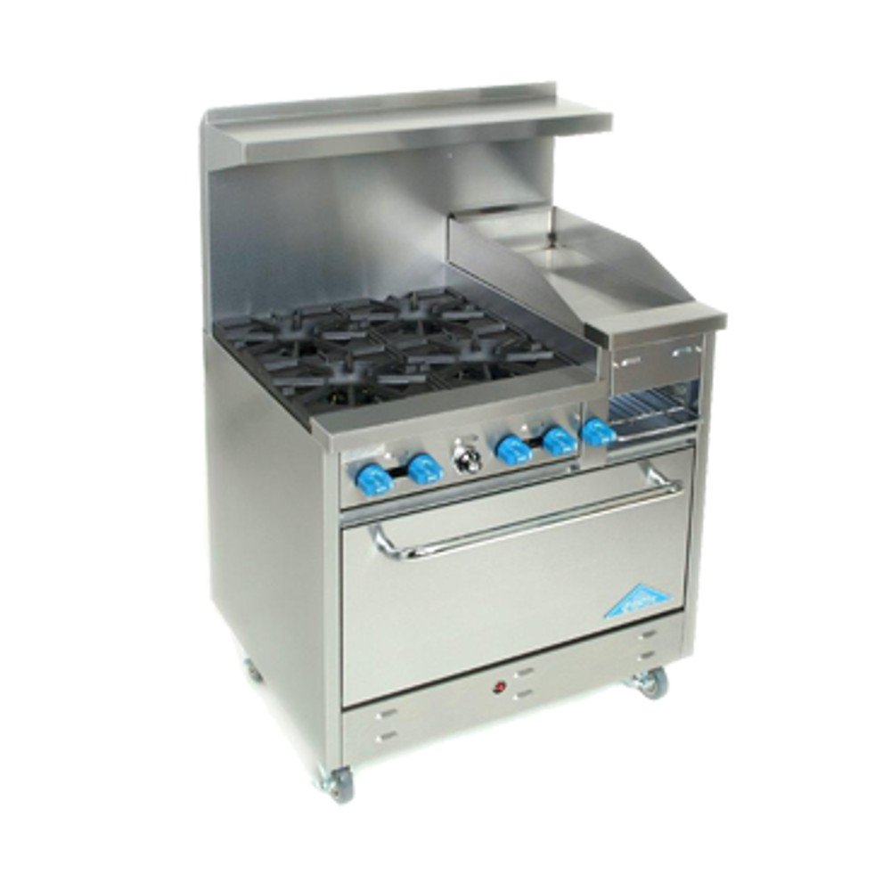 Comstock Castle F33012B Gas 36" Range w/ Raised Griddle