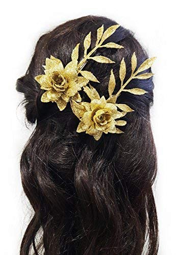 Buy Wizme Glitter Flower Clips For Hair Styling Fancy Hair