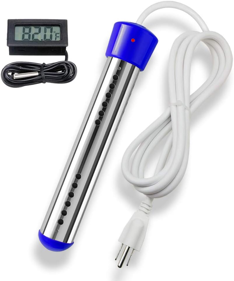 Calefactor de inmersión, portátil, eléctrico, sumergible, calentador de